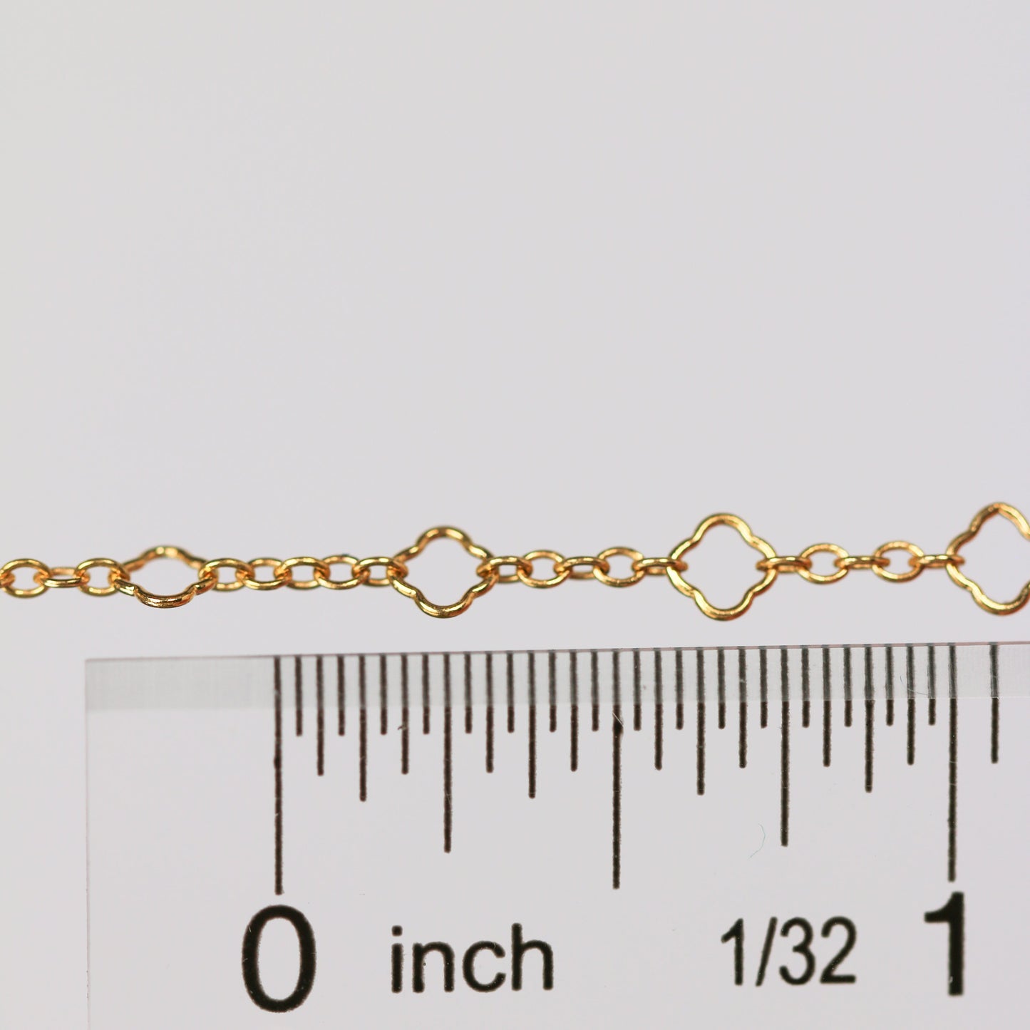 Alessia Permanent Jewelry Chain, Clover Design, Oval Links, Available in Gold Filled and Silver