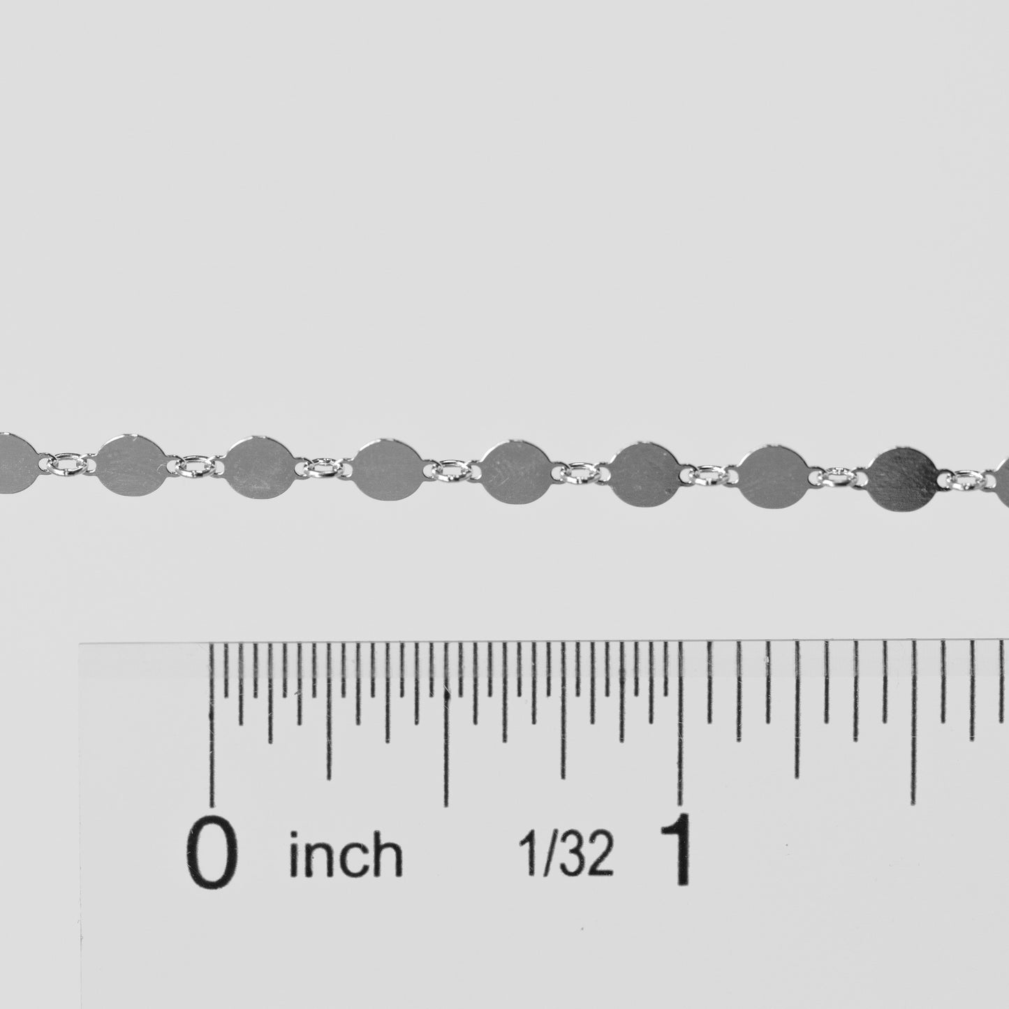 Rachel Permanent Jewelry Chain, Continuous Disk Design, Available in Silver and Gold-Filled Options