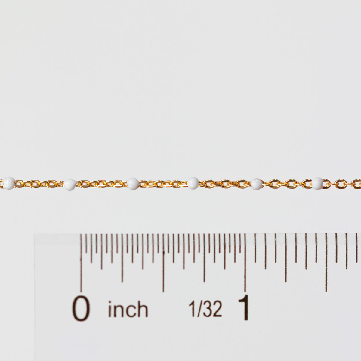 Hazel Permanent Jewelry Chain, DC Cable with Enamel Beads, Available in Silver and Gold Options