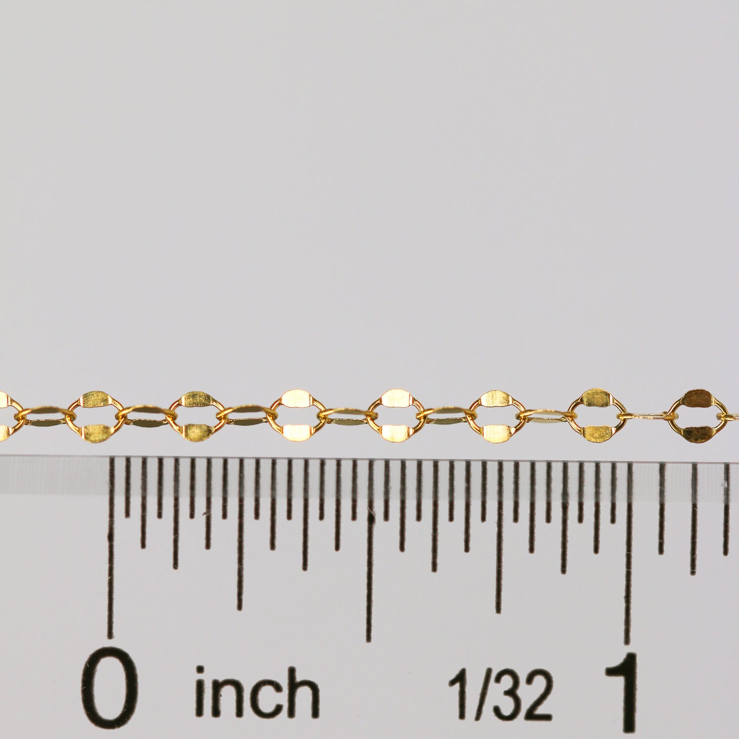 Robyn Permanent Jewelry Chain, Dapped Cable Design, Oval Links, Available in Gold Options
