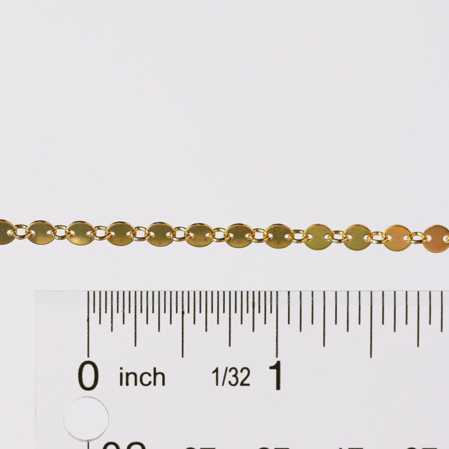 Shaylee Permanent Jewelry Chain, Disk Design, Small Round Links, Available in Gold Filled and Silver