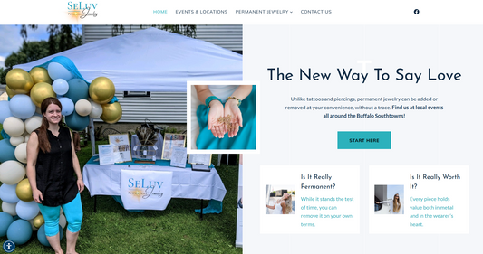 Permanent Jewelry Business Professional Website Design Service
