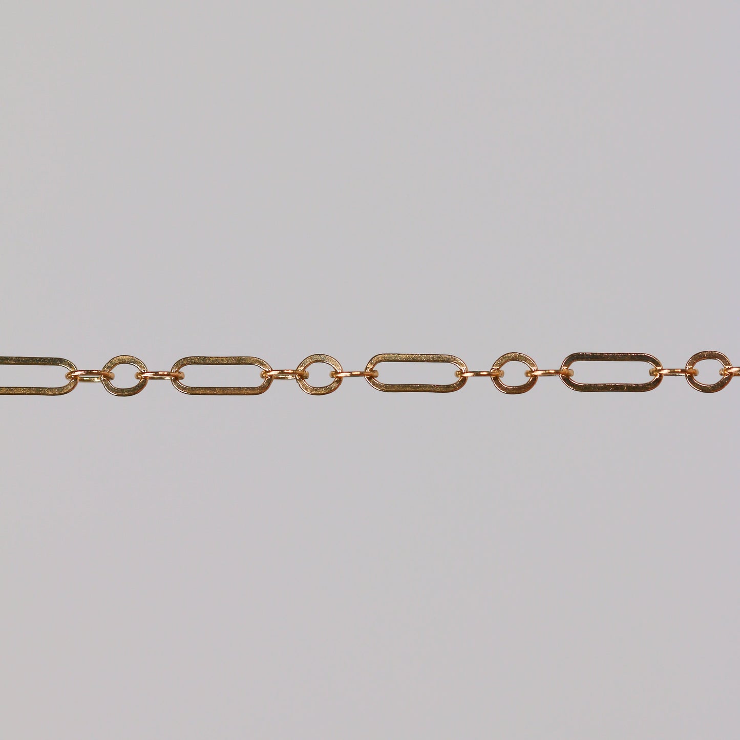 Marlee Permanent Jewelry Chain, Cable Paperclip Design, Long and Short Links, Available in Gold Options and Silver