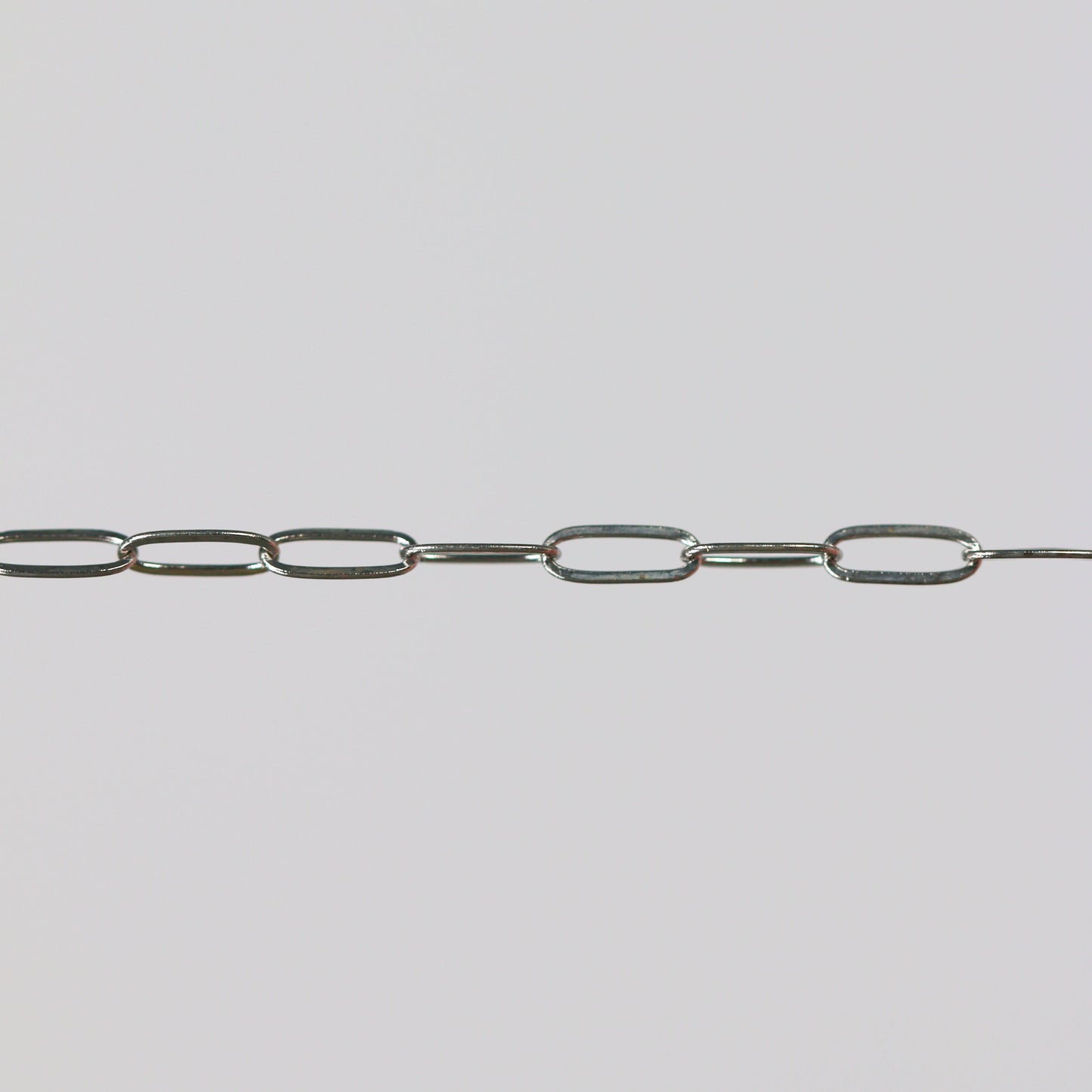 Chloe Permanent Jewelry Chain, Oval Cable Design, Flat Oval Links, Available in Gold Options and Silver