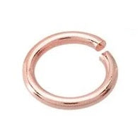 Rose Gold Jump Rings 14K Solid Gold (Pack of 10)
