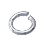 White Gold Jump Rings 14K Solid Gold (Pack of 10)