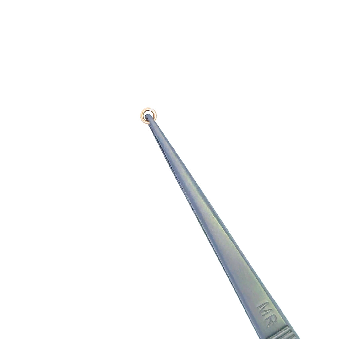 Grounded Precision Locking Tweezers for Permanent Jewelry