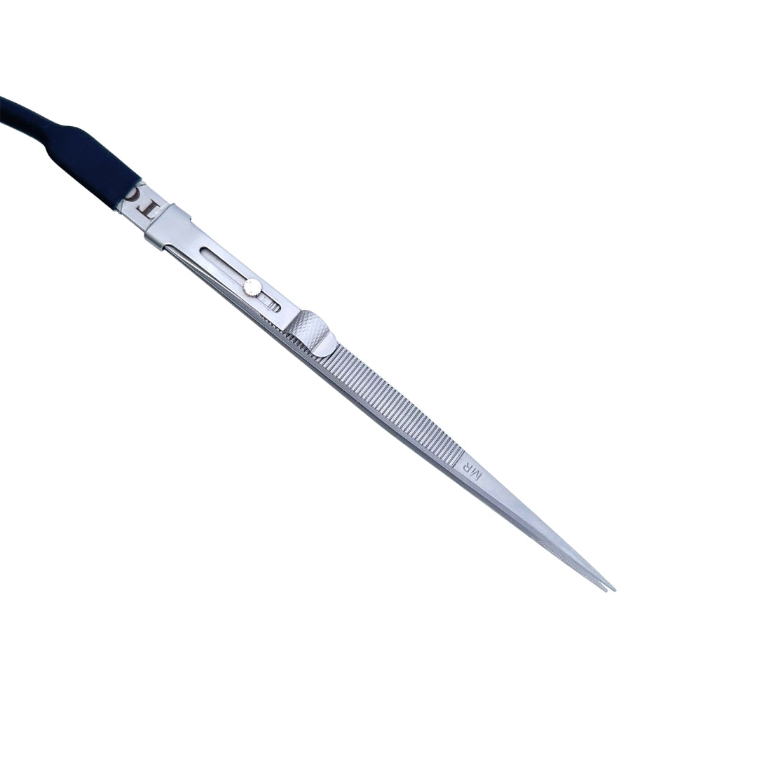 Grounded Precision Locking Tweezers for Permanent Jewelry