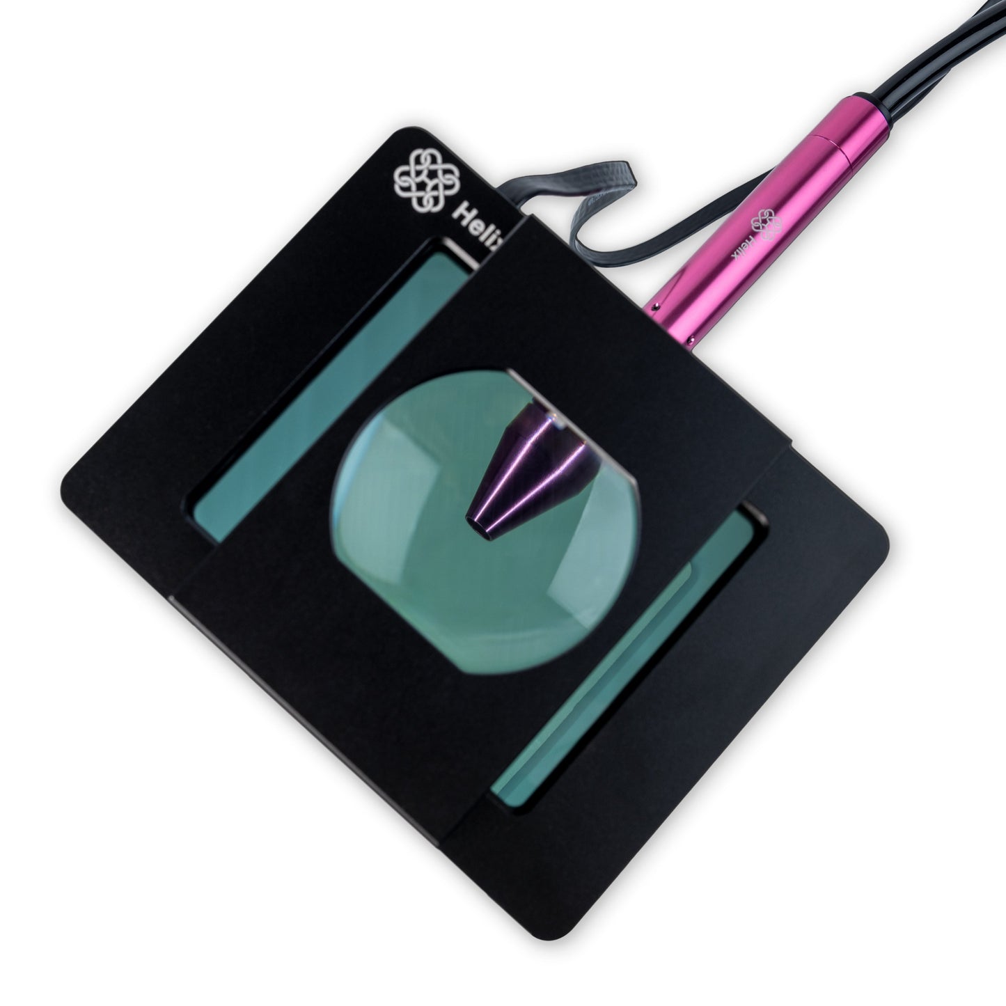 Foldable Auto Darkening Screen with Magnification for Permanent Jewelry