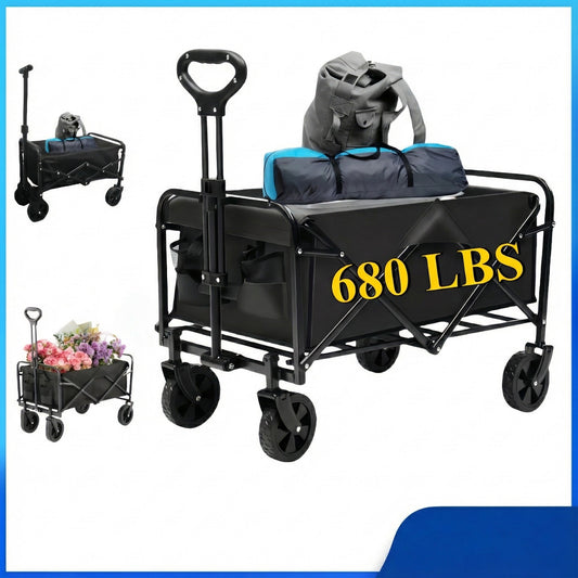 Heavy-Duty Folding Wagon for Permanent Jewelry Vendors