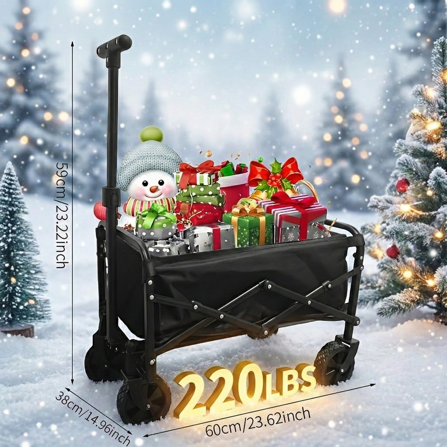 Heavy-Duty Folding Wagon for Permanent Jewelry Vendors
