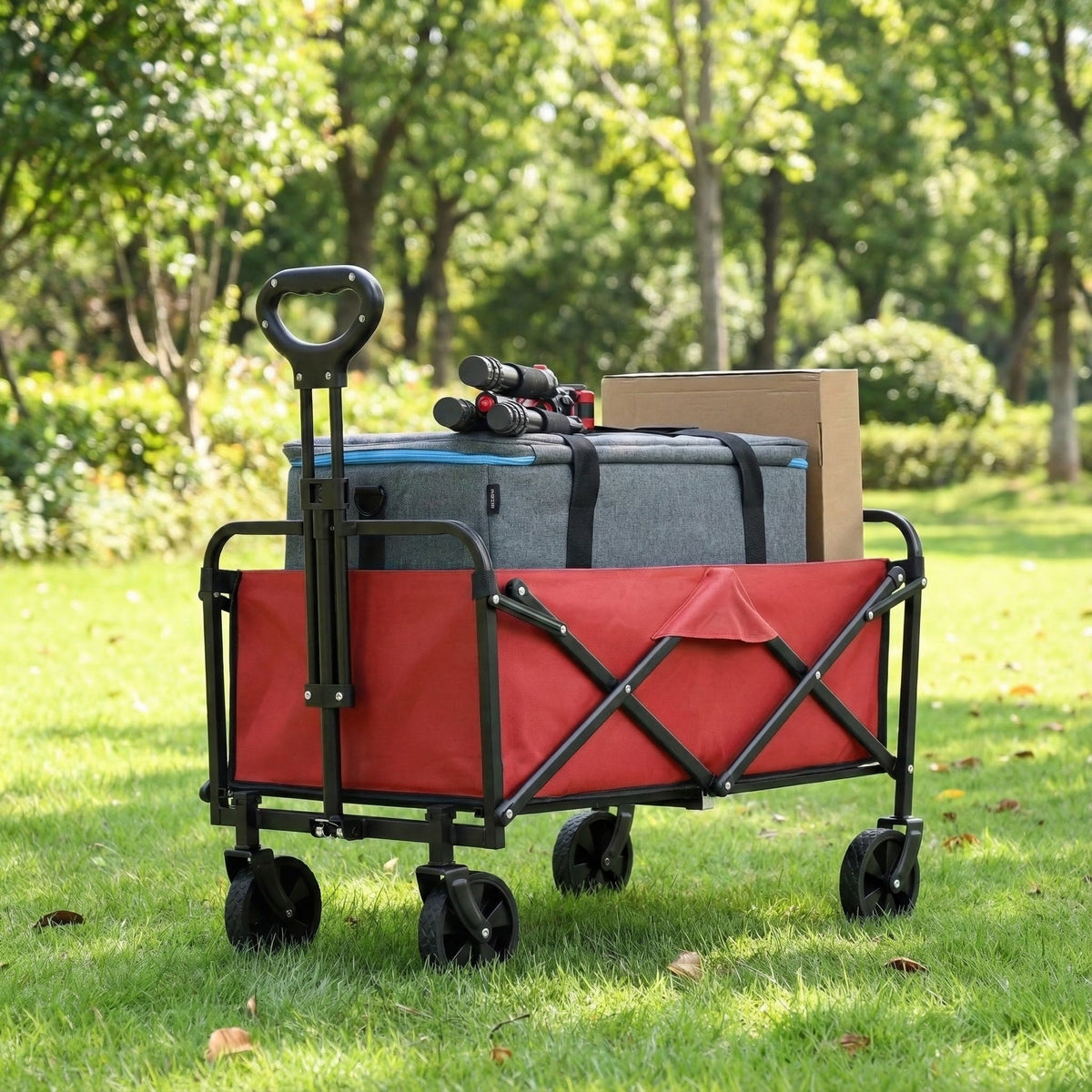 Heavy-Duty Folding Wagon for Permanent Jewelry Vendors