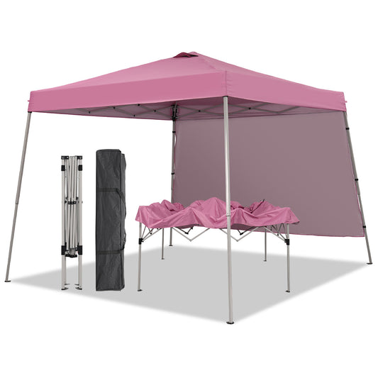 8ft x10ft Permanent Jewelry Pop Up Canopy Tent, Portable for Events With 1/2 SideWall