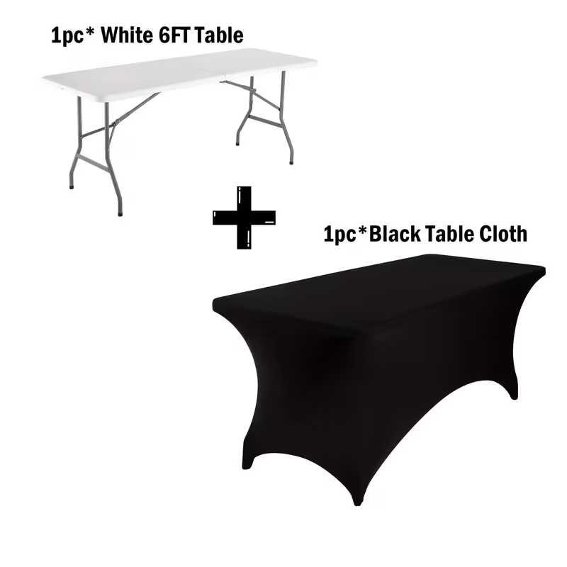 Permanent Jewelry Vendor Folding Table in 2.5ft, 4ft, 6ft or 8ft