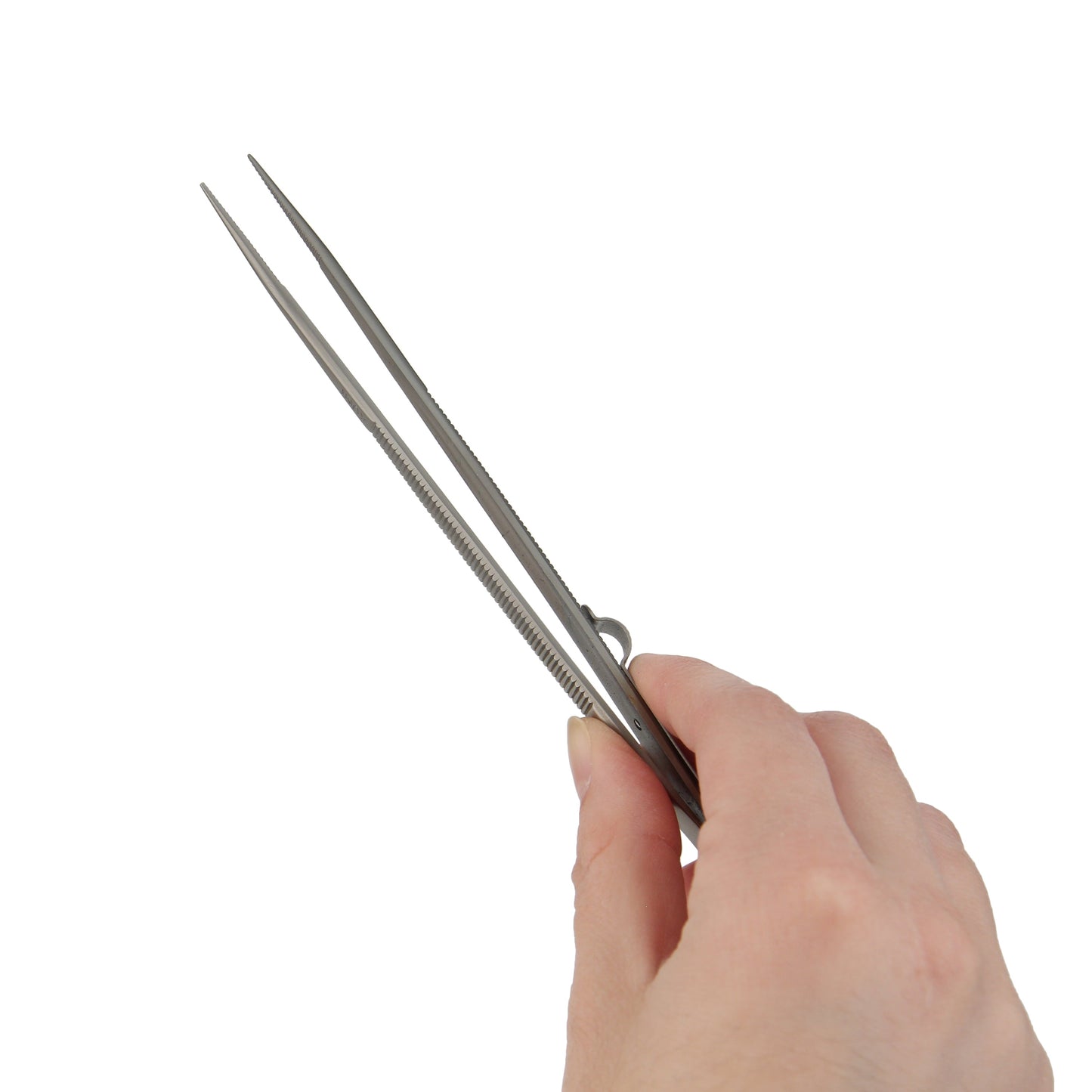 Grounded Precision Locking Tweezers for Permanent Jewelry