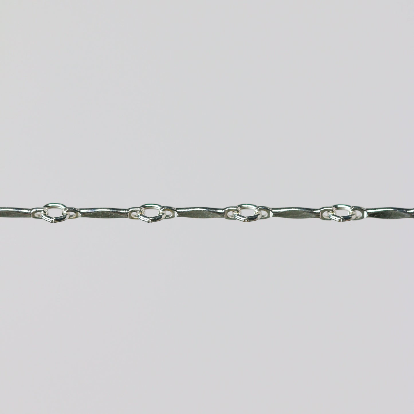 Brittany Permanent Jewelry Chain, Dapped Bar Design, Bar with Small Links, Available in Gold Filled and Silver