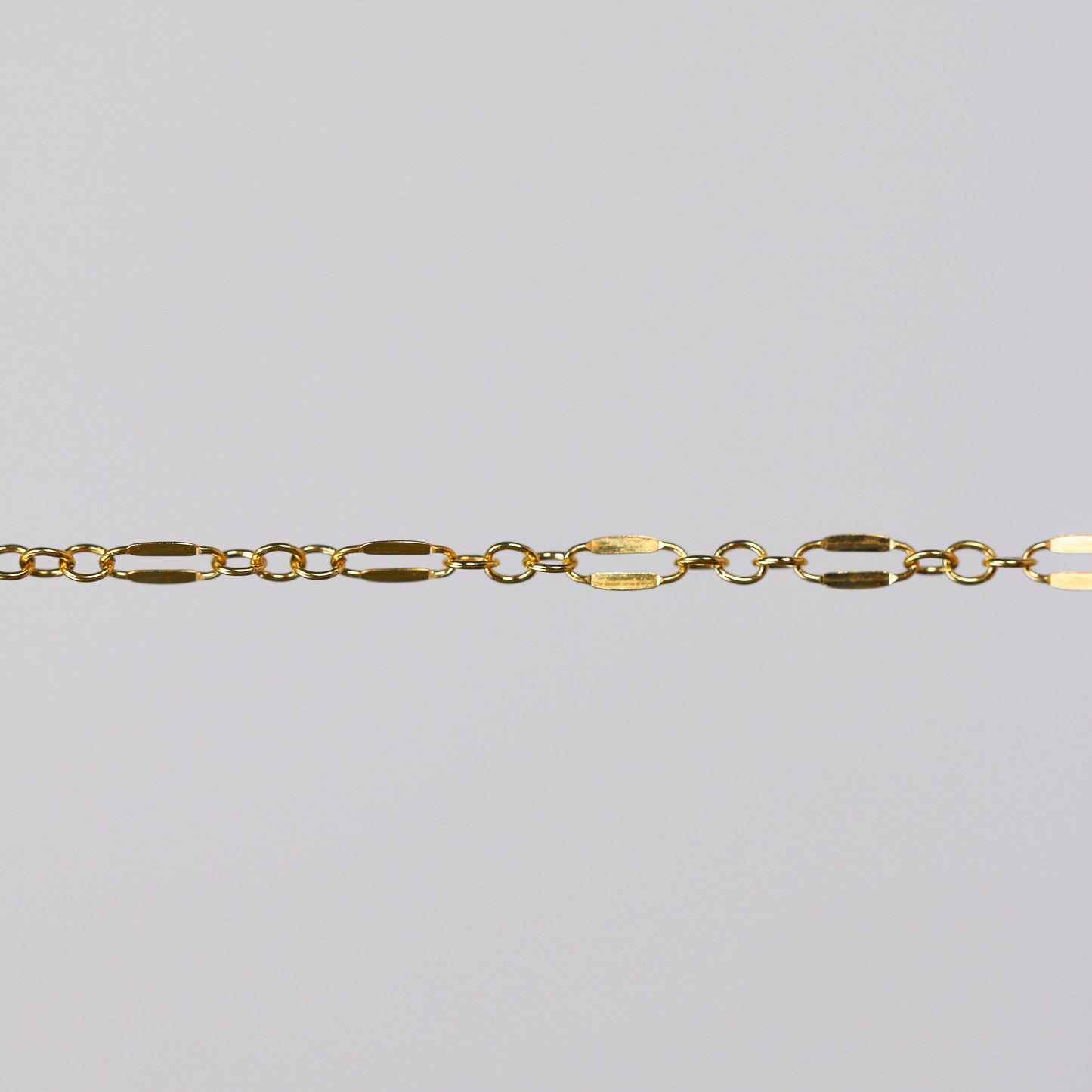 Bryce Permanent Jewelry Chain, Dapped Oval Design, Small Round Links, Available in Gold Filled and Silver