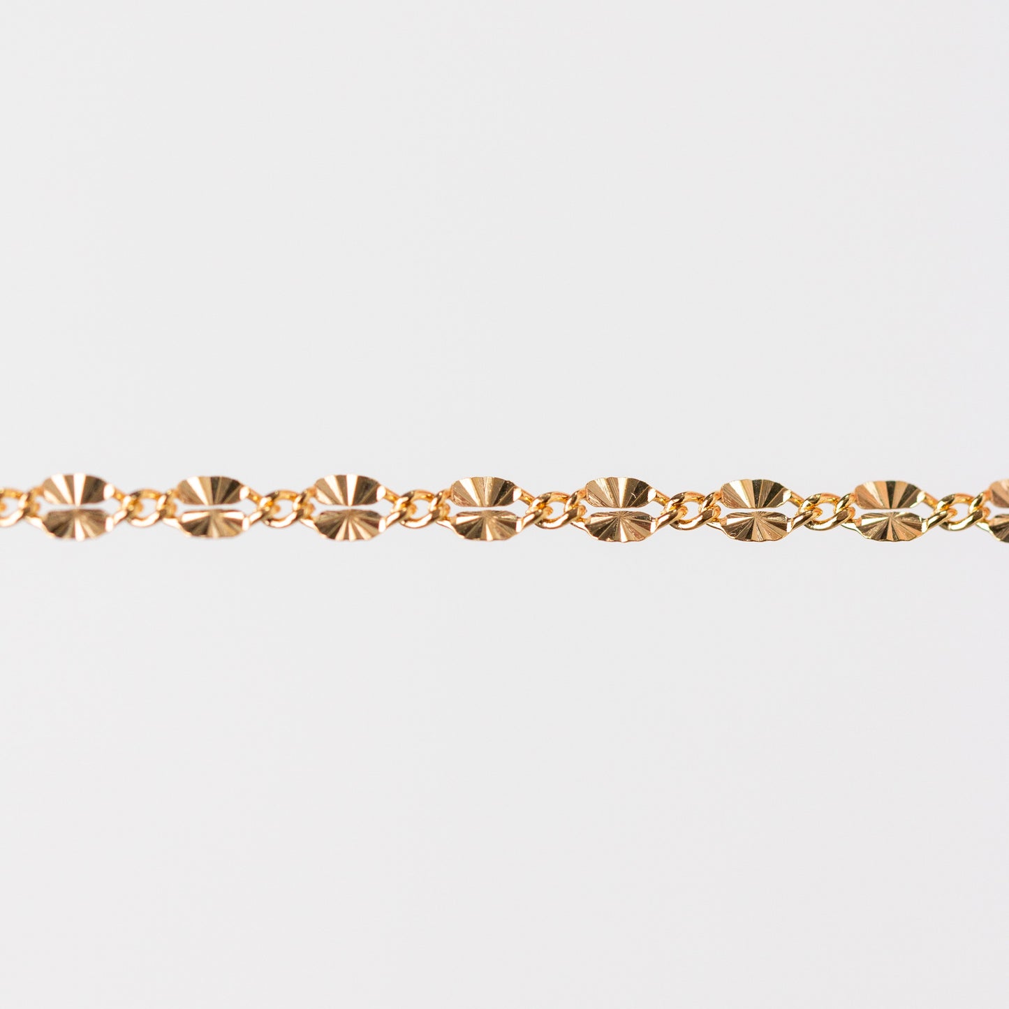 Brynna Permanent Jewelry Chain, Figaro and Starburst Links, Available in Sterling Silver
