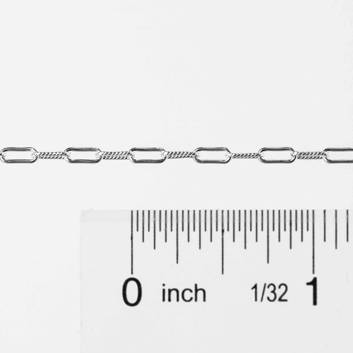 Leah Permanent Jewelry Chain, Cable Design, Alternating Smooth and Oval Links, Available in Silver