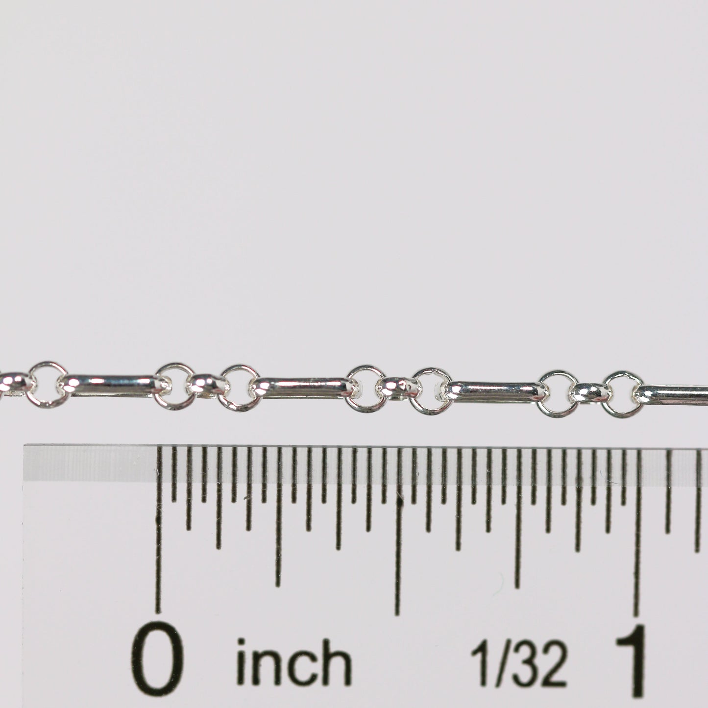 Beatrice Permanent Jewelry Chain, Rolo Design, Long and Short Links, Available in Sterling Silver
