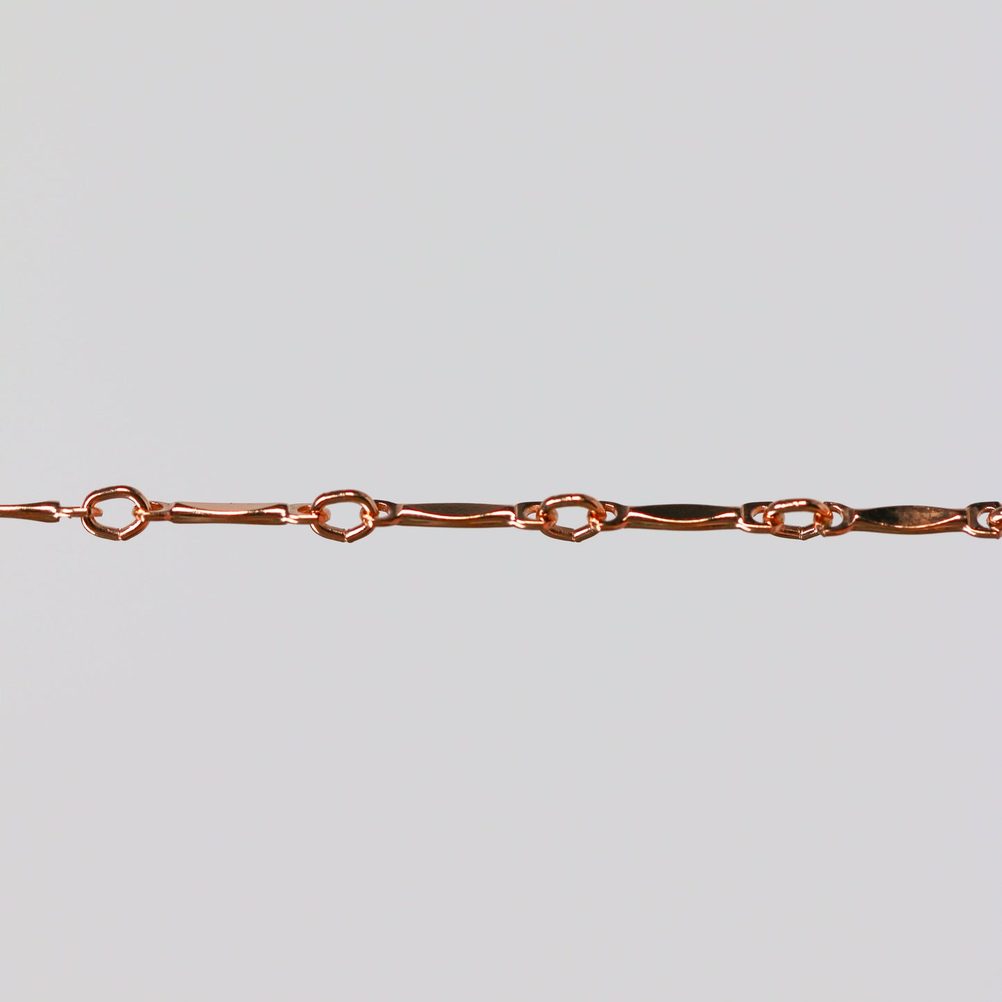 Brittany Permanent Jewelry Chain, Dapped Bar Design, Bar with Small Links, Available in Gold Filled and Silver