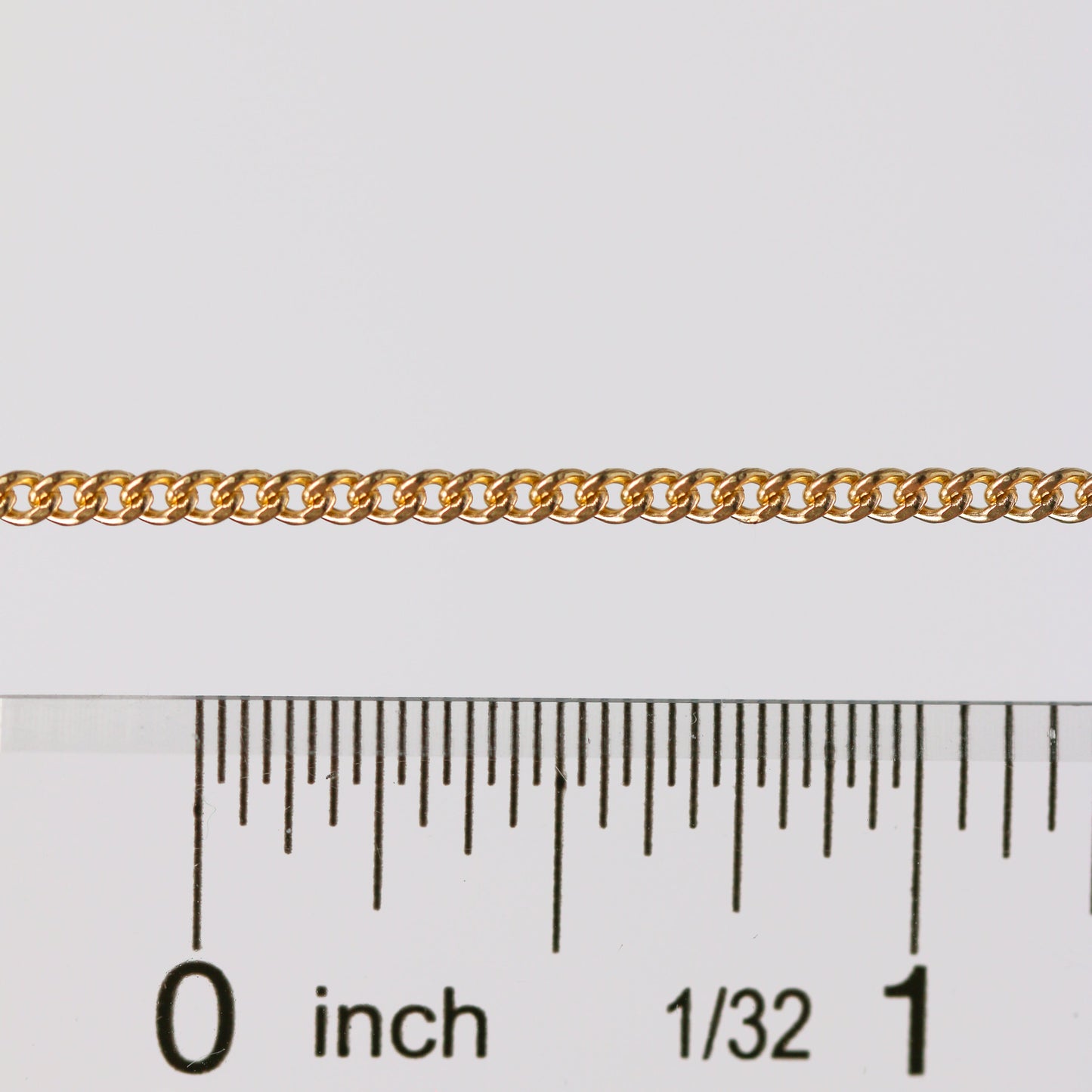 Maria Permanent Jewelry Chain, Curb Chain Design, Flat Lay Links, Available in Gold Options and Silver