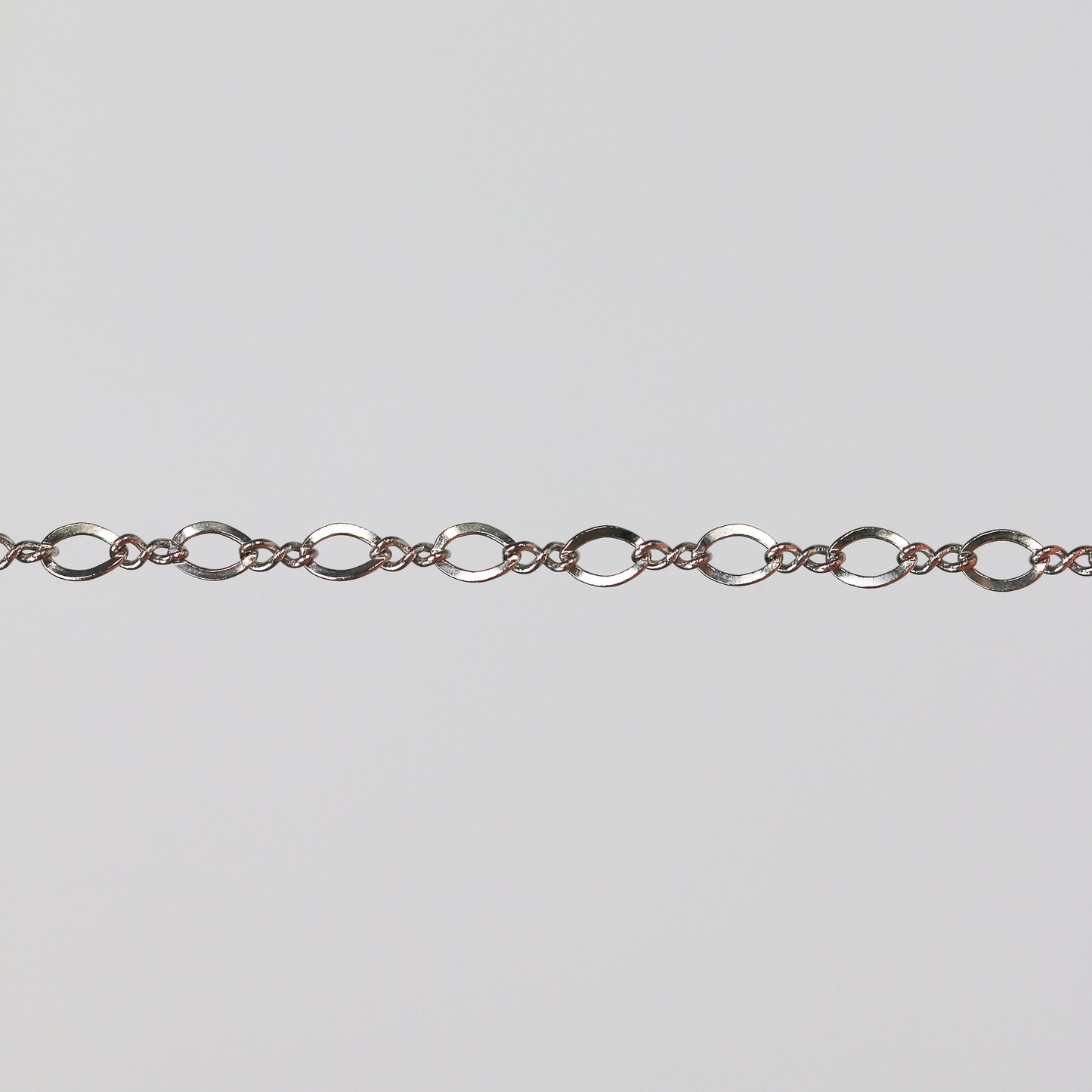 Grace Permanent Jewelry Chain, Figure 8 Design, Figure 8 Links, Available in Gold Options and Silver