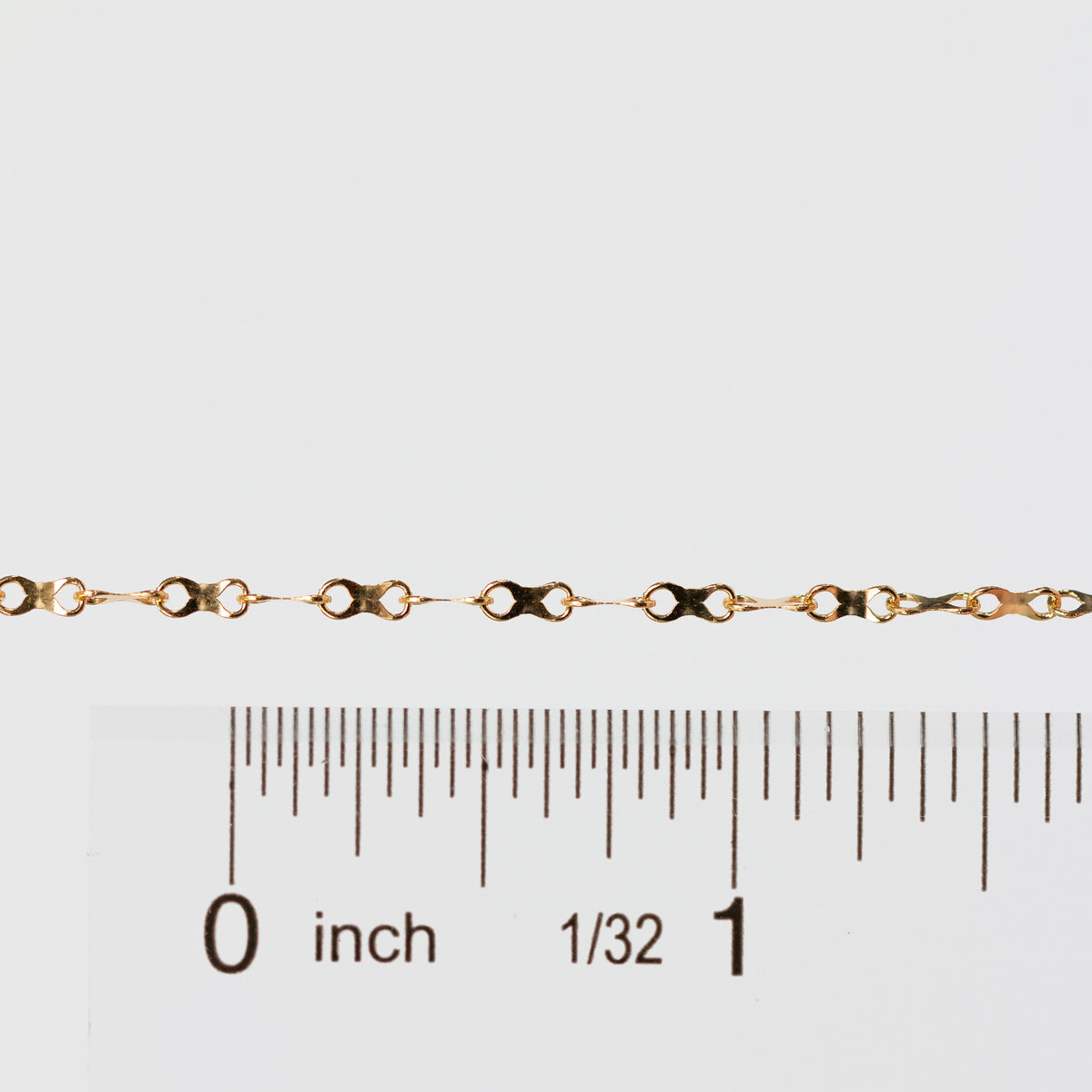 Ivy Permanent Jewelry Chain, Infinity Flat Concave Links, Available in Gold-Filled and Silver