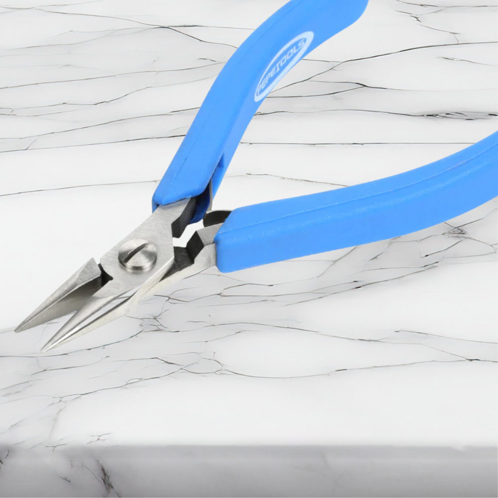 Long Flat Nose Pliers for Permanent Jewelry (Precision Series PL250)