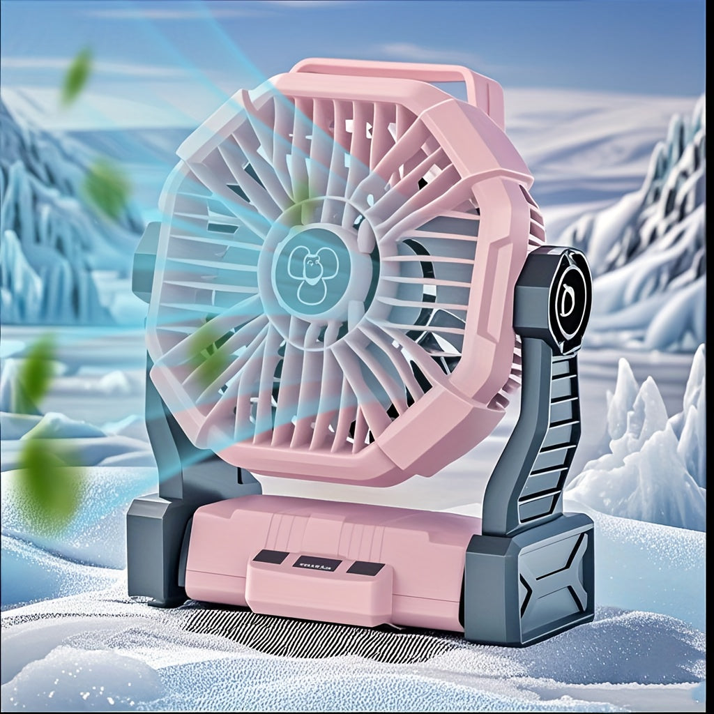 10400mAh Rechargeable Oscillating Fan for Permanent Jewelry Pop-Ups