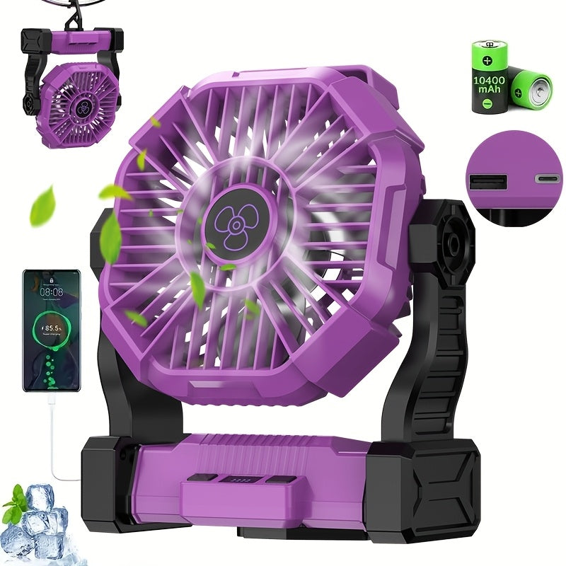 10400mAh Rechargeable Oscillating Fan for Permanent Jewelry Pop-Ups