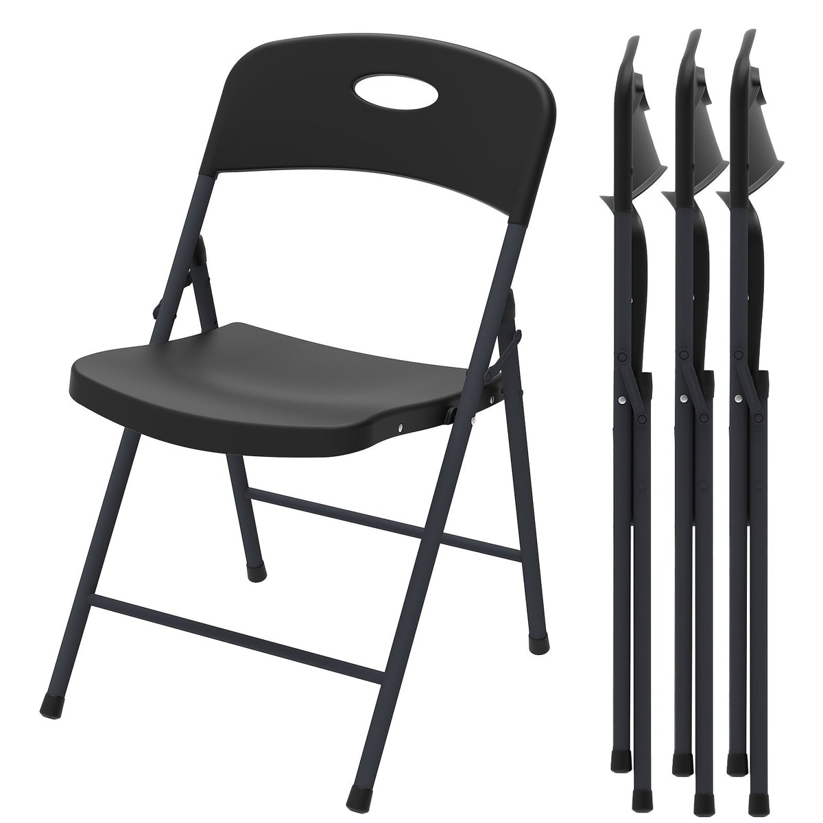 2, 4 or 6 Pack Folding Chairs for Permanent Jewelry Vendor Setups