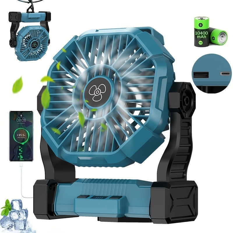 10400mAh Rechargeable Oscillating Fan for Permanent Jewelry Pop-Ups