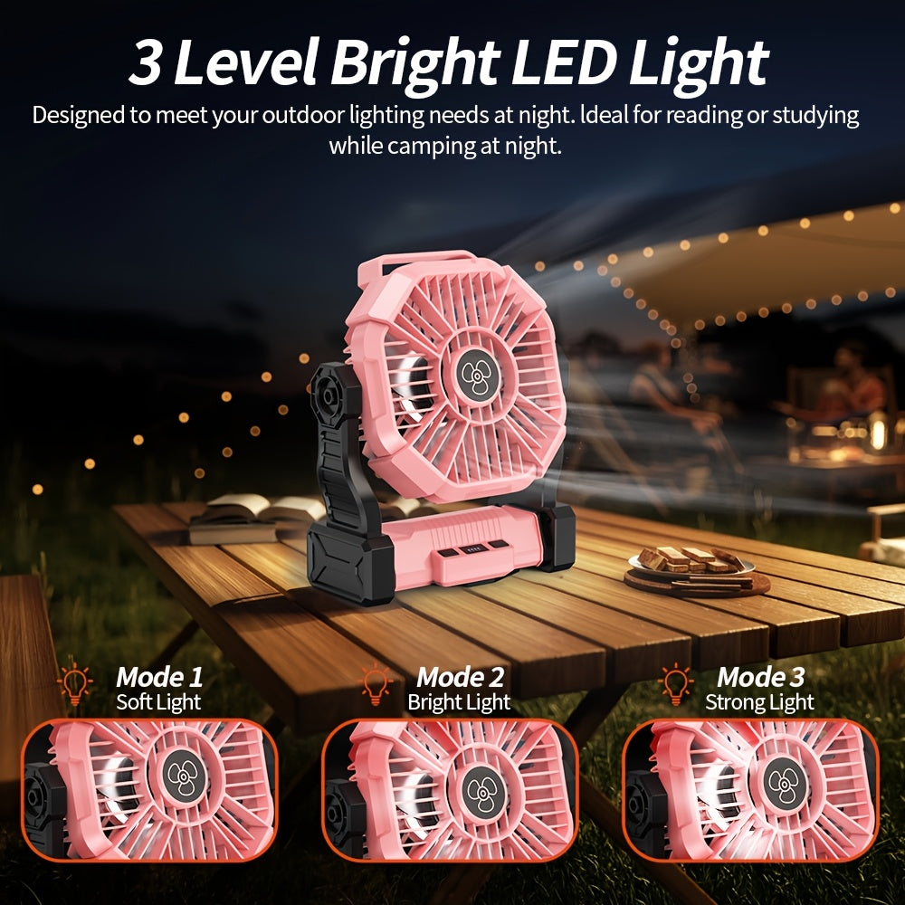 10400mAh Rechargeable Oscillating Fan for Permanent Jewelry Pop-Ups
