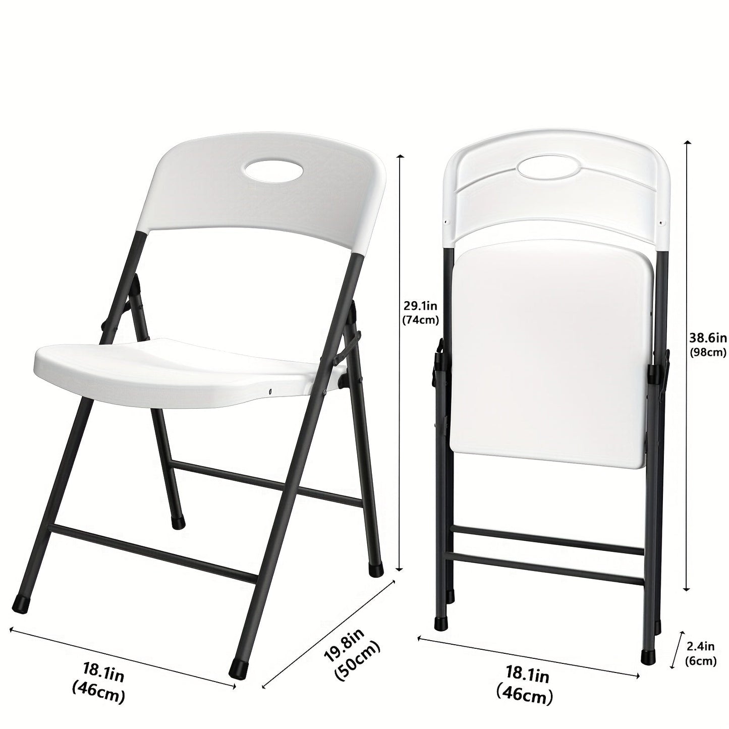 2, 4 or 6 Pack Folding Chairs for Permanent Jewelry Vendor Setups