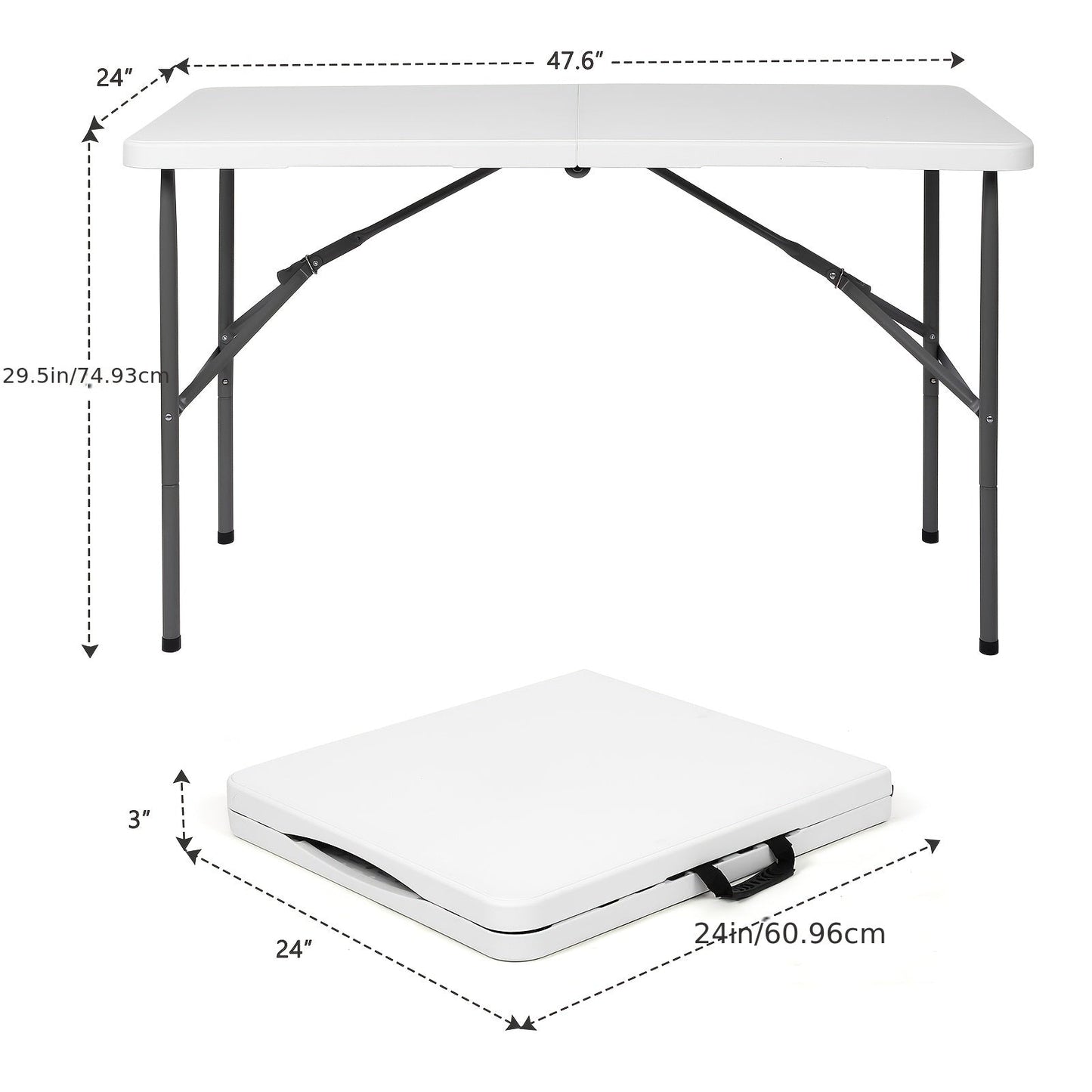 Permanent Jewelry Vendor Folding Table in 2.5ft, 4ft, 6ft or 8ft