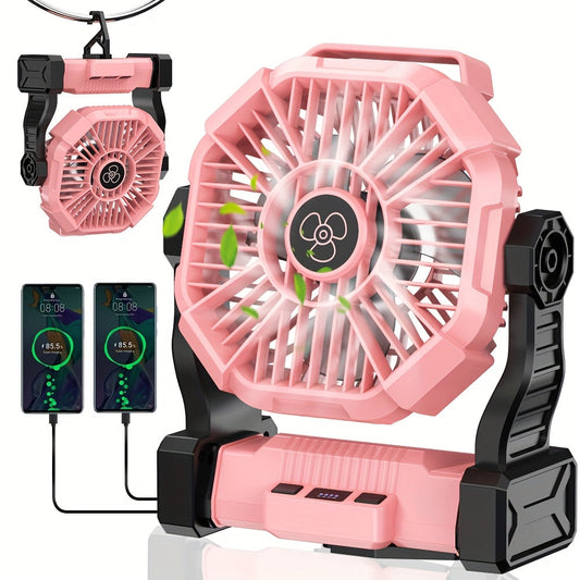 10400mAh Rechargeable Oscillating Fan for Permanent Jewelry Pop-Ups
