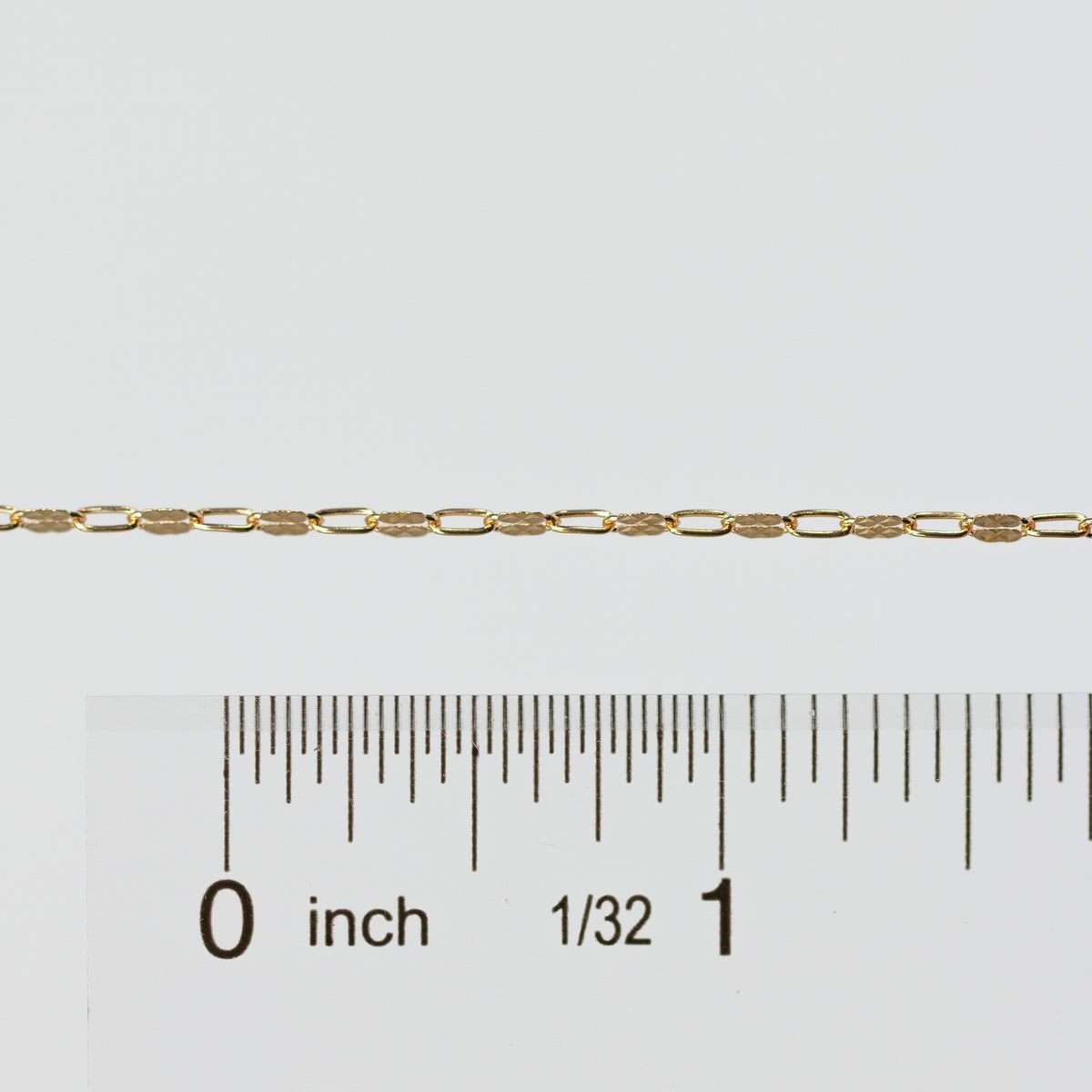 Megan Permanent Jewelry Chain, Alternating Paperclip Shiny Square Texture Links, Available in Sterling Silver and Gold Filled