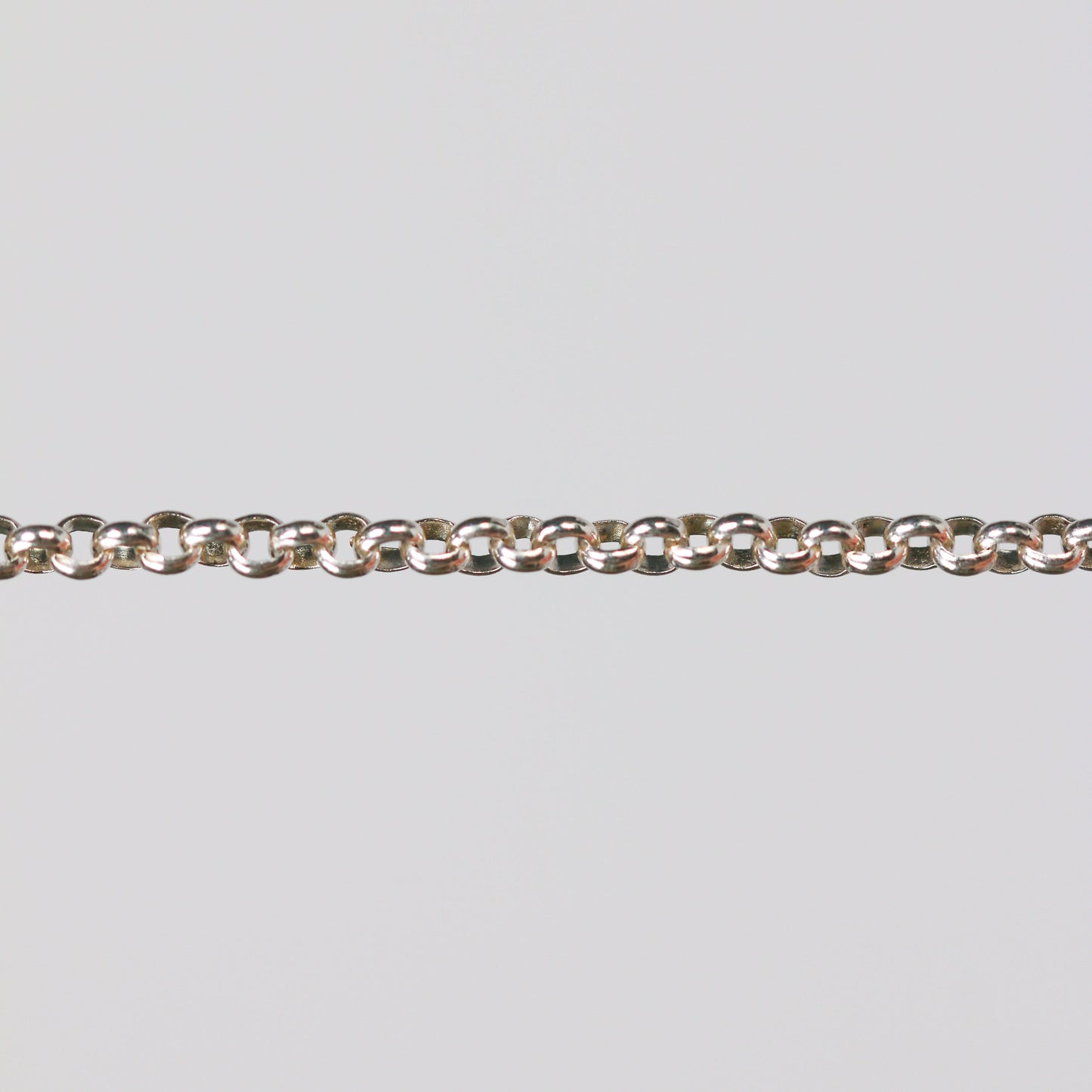 Nicole Permanent Jewelry Chain, Rolo Design, Uniform Round Links, Available in Gold Filled and Silver