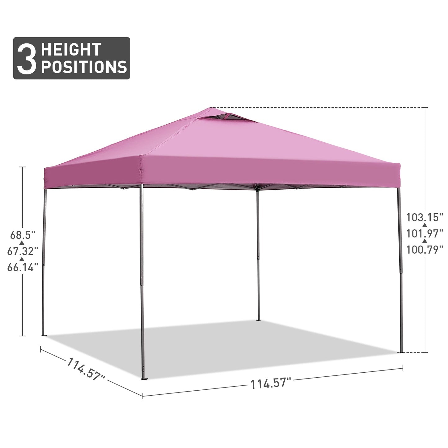 Pink Pop Up Canopy Tent for Permanent Jewelry Markets and Events