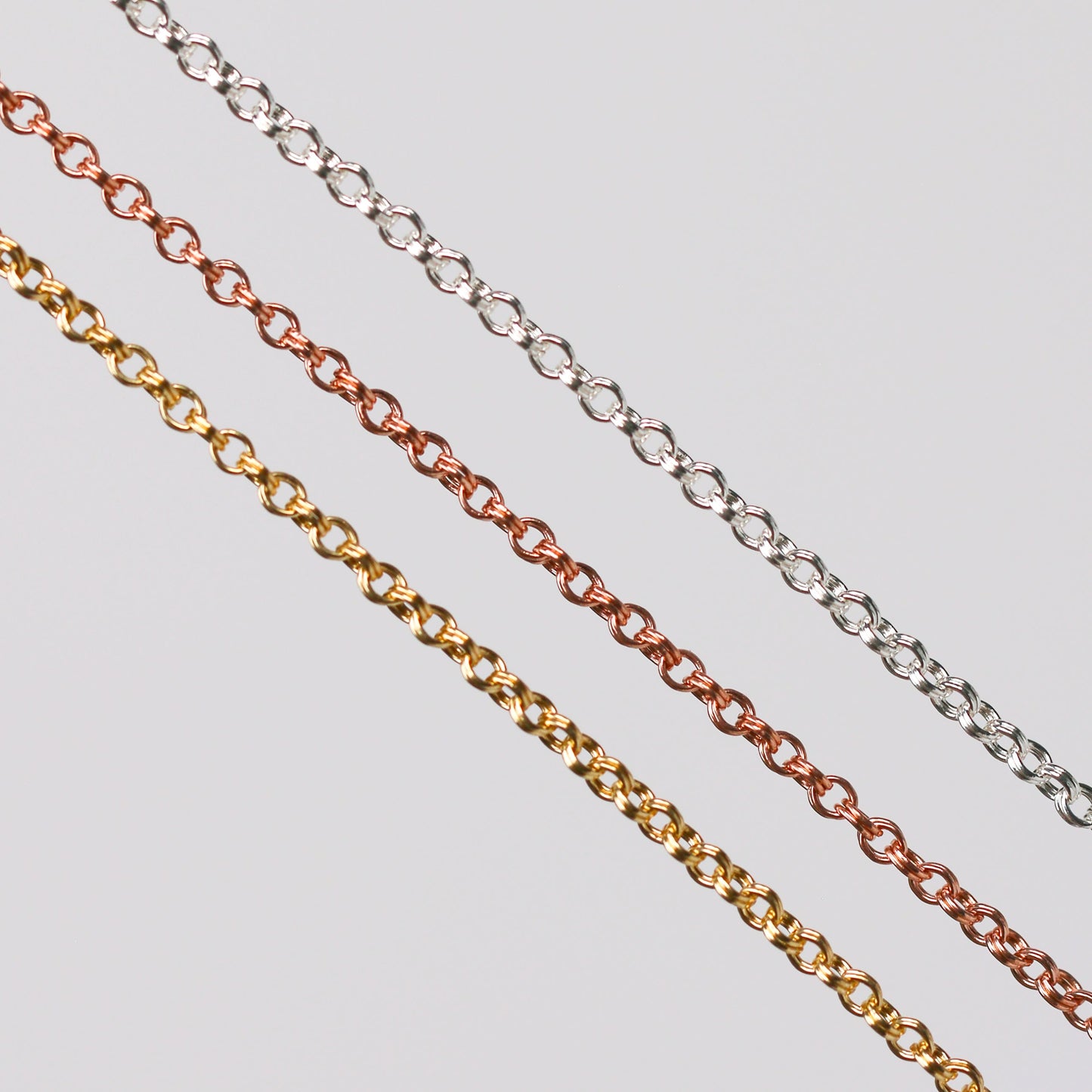 Olivia Permanent Jewelry Chain, Double Cable Design, Double Links, Available in Gold Filled and Silver