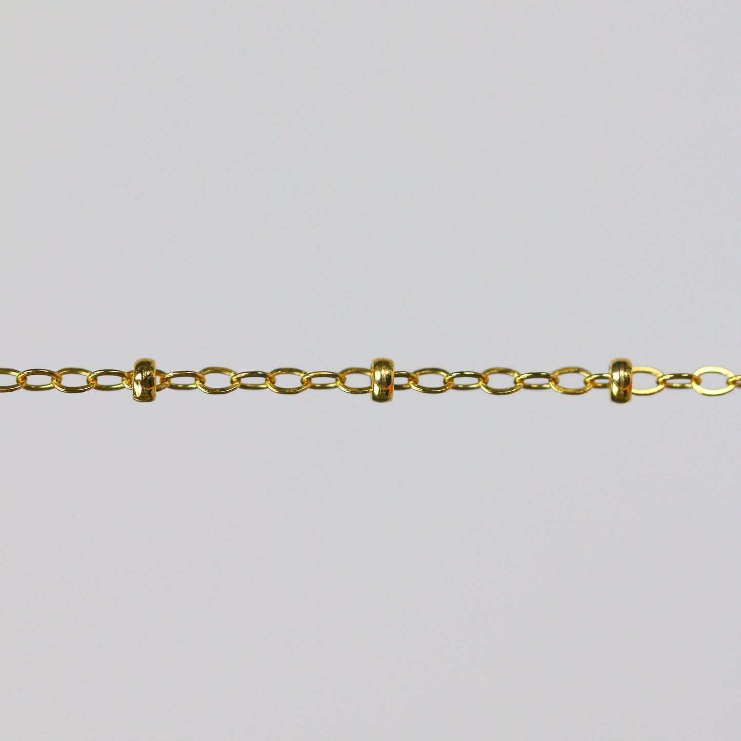 Paisley Permanent Jewelry Chain, Flat Cable Design, Oval Links, Available in Gold Filled and Sterling Silver