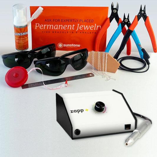 Permanent Jewelry Welder Kit with Sunstone's Zapp