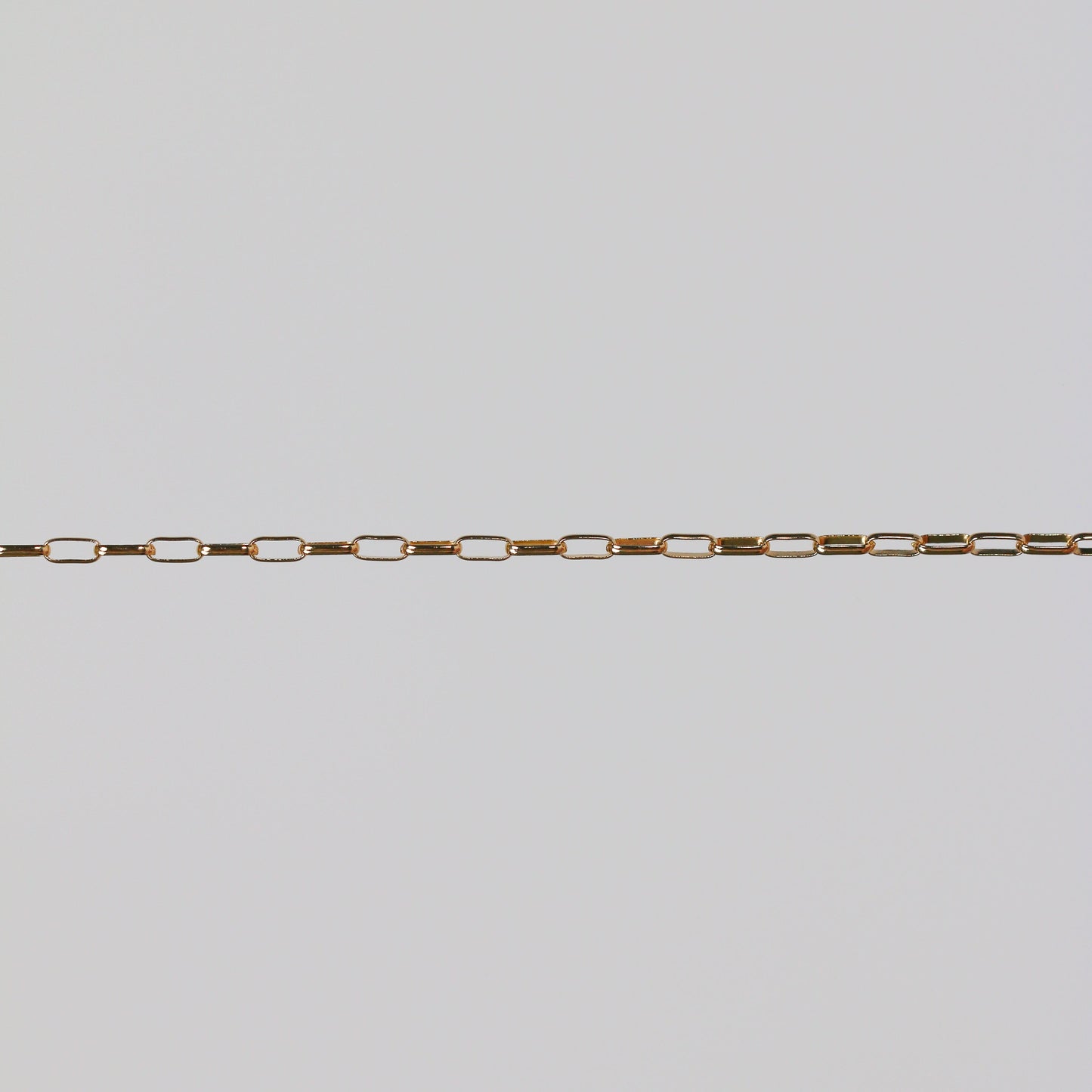 Sarah Permanent Jewelry Chain, Rolo Design, Long Links, Available in Gold Options and Silver