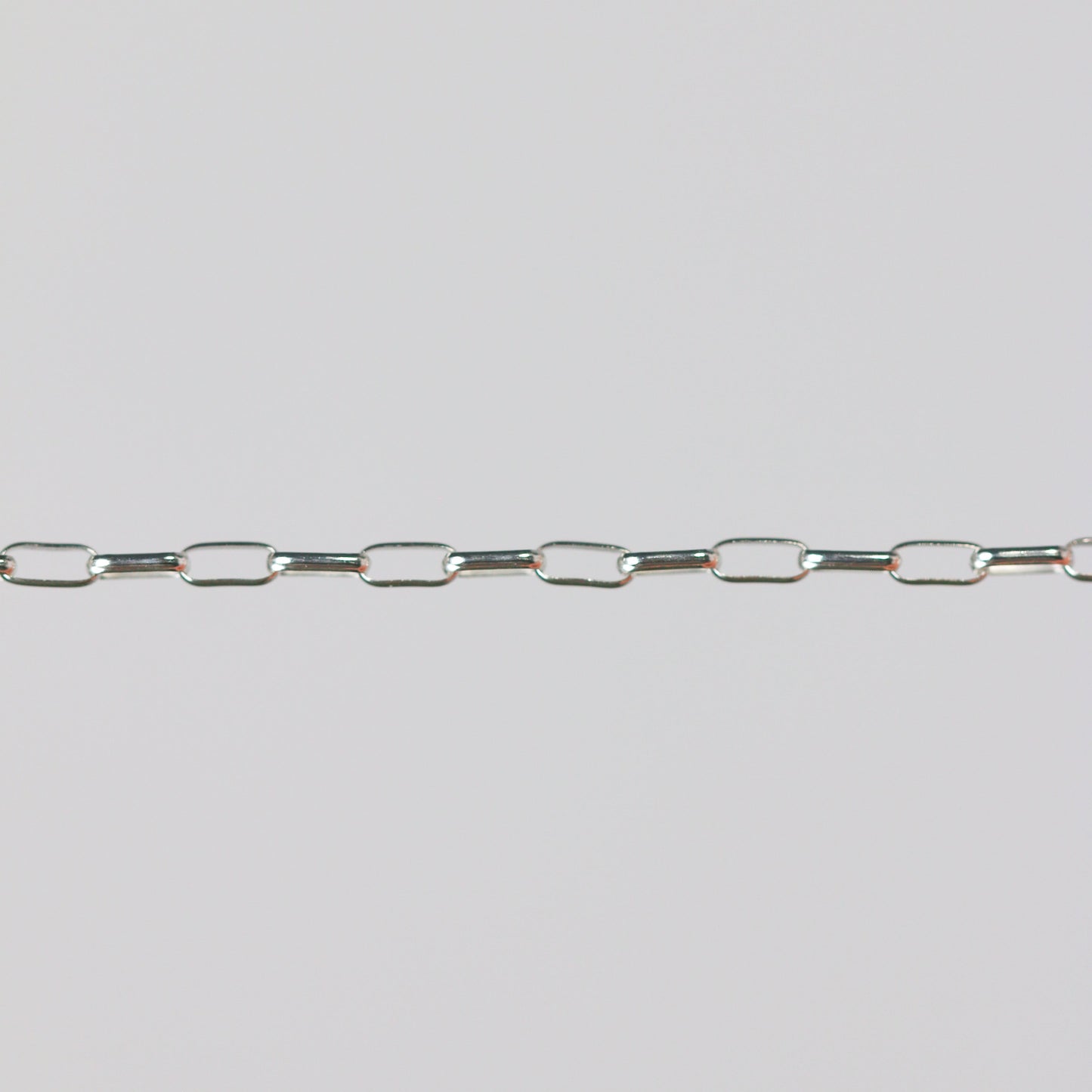 Sarah Permanent Jewelry Chain, Rolo Design, Long Links, Available in Gold Options and Silver