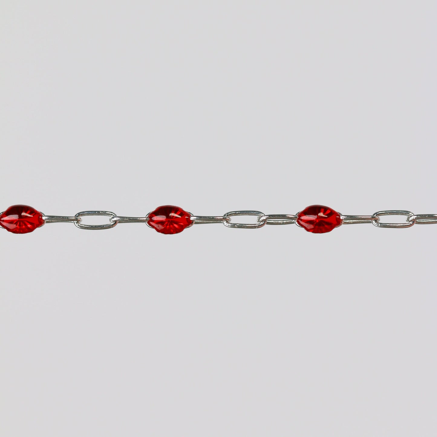 Silvia Permanent Jewelry Chain, White Enamel Design, Cable Links, Available in Gold Filled and Sterling Silver