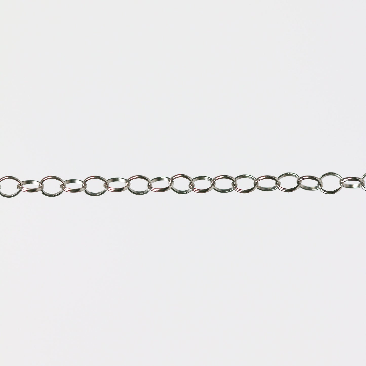 Lucy Permanent Jewelry Chain, Belcher Design, Round Links, Available in Gold Options and Silver