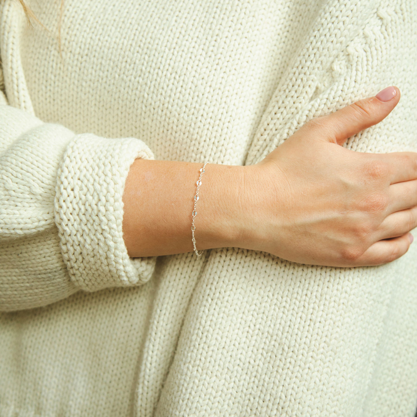 Julie Permanent Jewelry Chain, Figaro Design, Round and Hammered Oval Links, Available in Gold Filled and Silver