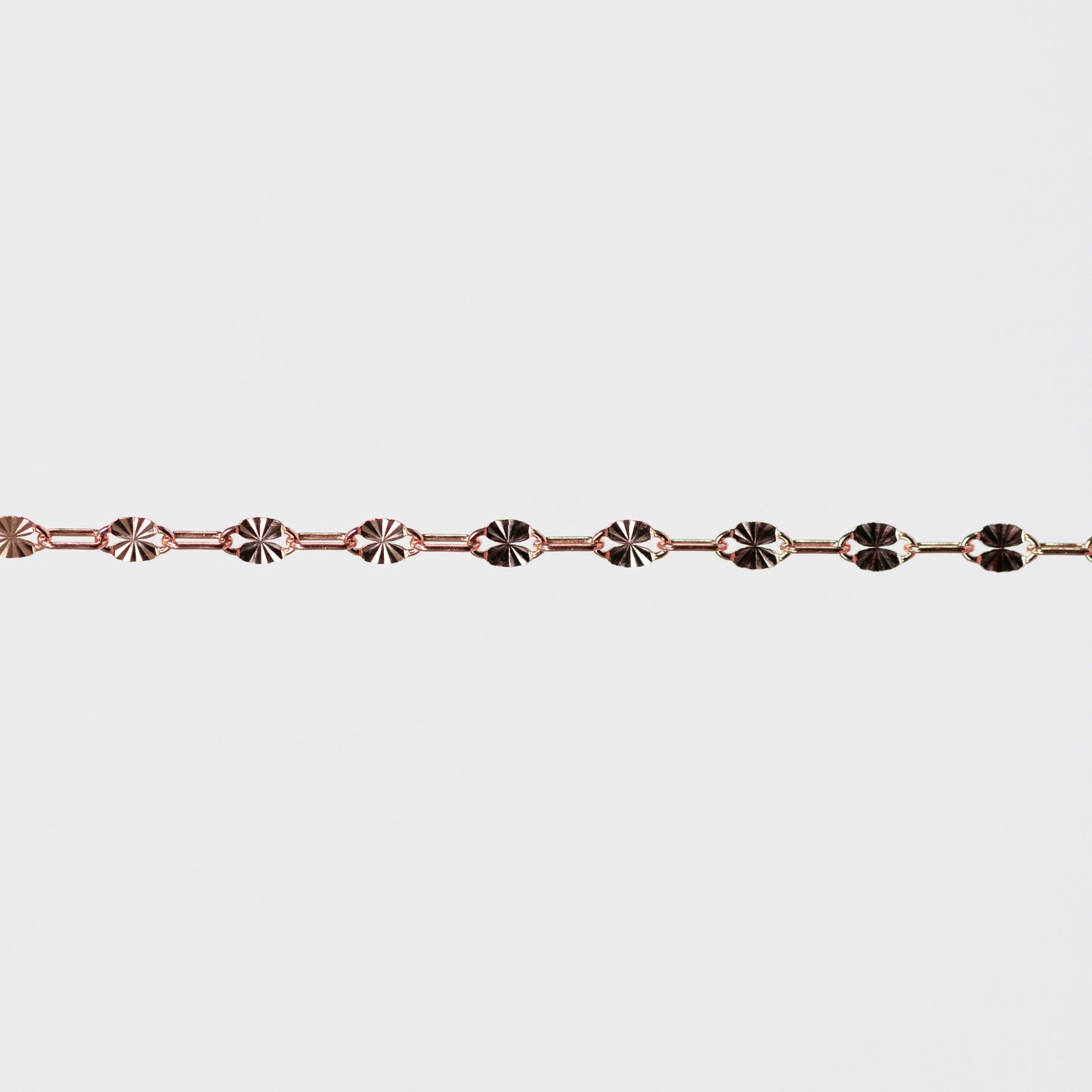 Oakley Permanent Jewelry Chain, Alternating Paperclip and Plain Starburst Links, Available in Sterling Silver and Gold Filled