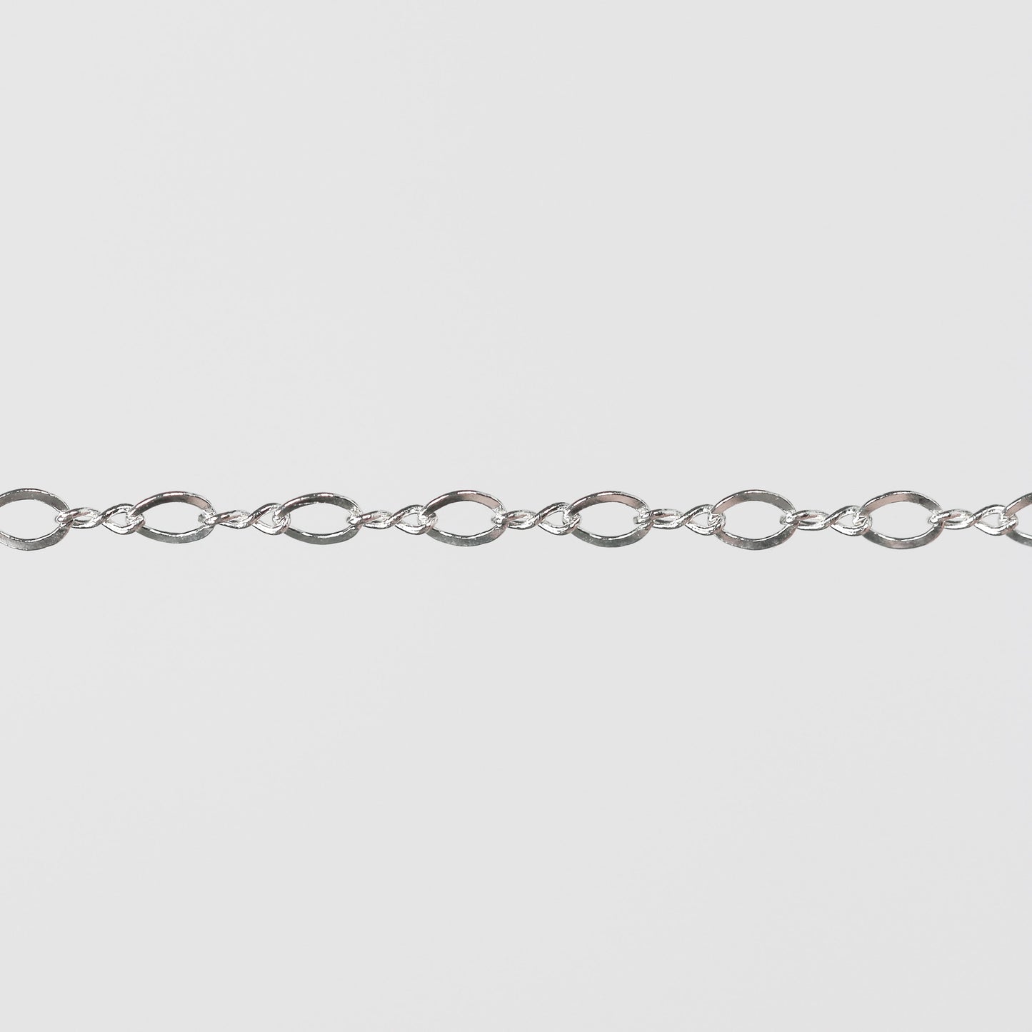 Grace Permanent Jewelry Chain, Figure 8 Design, Figure 8 Links, Available in Gold Options and Silver
